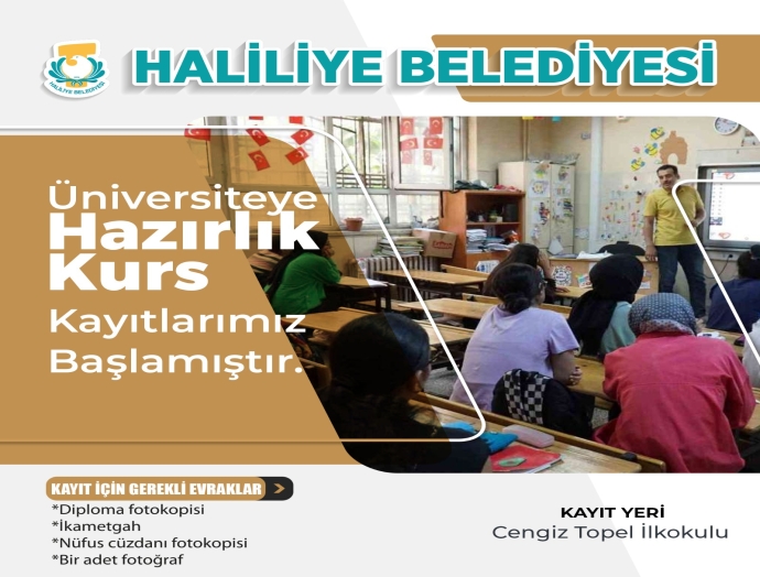 Haliliye’de Üniversiteye hazırlık kursu kayıtları başladı