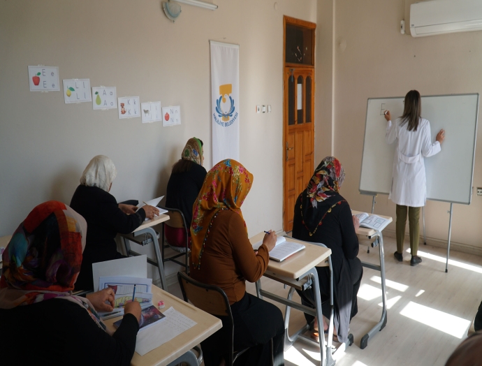 Haliliye’de milletevi kurslarına kadınlardan yoğun ilgi