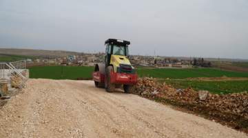 Haliliye kırsalındaki yol çalışmaları aralıksız devam ediyor