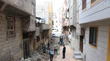 Haliliye’de üst yapı için ekipler sahada