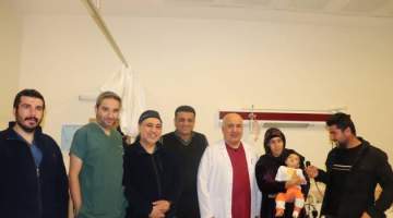 4 aylık bebek Harran Üniversitesi Hastanesinde sağlığına kavuştu