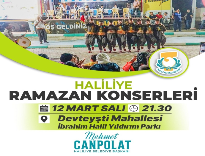 Haliliye’de Ramazan konserleri başlıyor