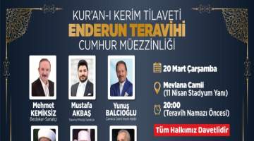 Endurun usulü Teravih namazı geleneği yaşatılacak