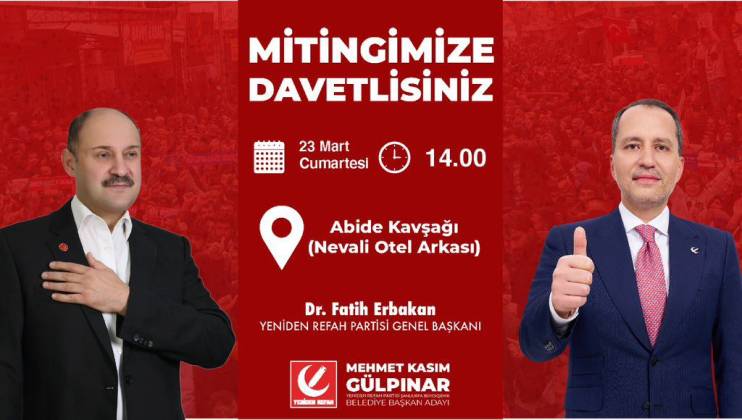 Şanlıurfa Büyükşehir Belediye Başkan Adayı Mehmet Kasım Gülpınar’dan Mitinge Davet