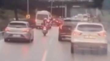 Bursa’da Motosiklet Sürücülere Ambulansa Nasıl Yol Açılır Gösterdi !
