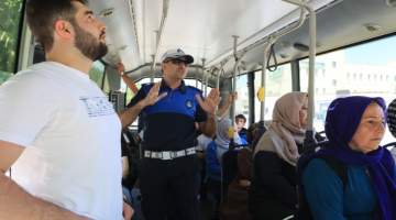 Büyükşehir Zabıtasından Toplu Taşıma Araçlarında Klima Denetimi