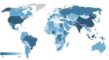 En kalabalık ülke Hindistan, Türkiye 18. sırada