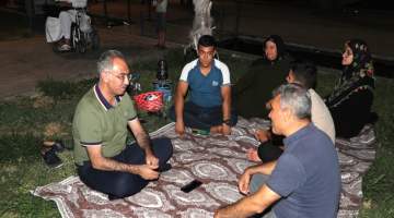 Başkan Mehmet Kuş Eyyübiye Millet Bahçesinde Halkla Buluştu