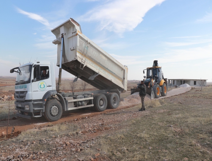 Şanlıurfa Haliliye sınırlarında kırsal mahalle yolları daya konforlu