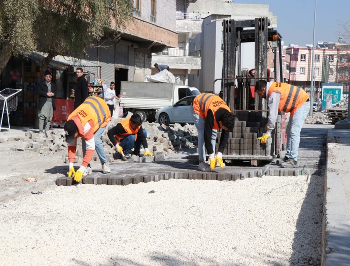 Haliliye’de üst yapı çalışmaları yapılıyor