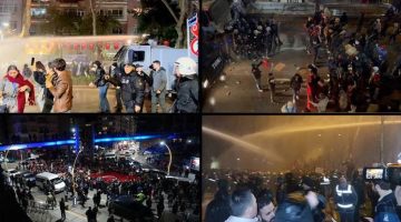Eylemciler yaralandı, polis sabaha karşı gözaltılar yaptı