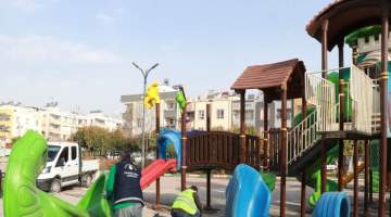 Haliliye Belediyesi, parklardaki bahar hazırlıklarını sürdürüyor