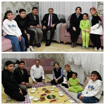 Şanlıurfa Valisi Hasan Şıldak, Aslan Ailesinin İftar Sofrasına Misafir Oldu