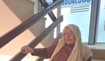 Şanlıurfa’da 78 yaşındaki kadın merdivenlerden sürünerek çıktı