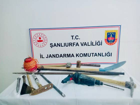 Şanlıurfa’da izinsiz kazı yapan 3 kişi suçüstü yakalandı