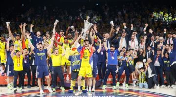 Spor Dünyası Avrupa şampiyonu Fenerbahçe Beko’yu kutladı