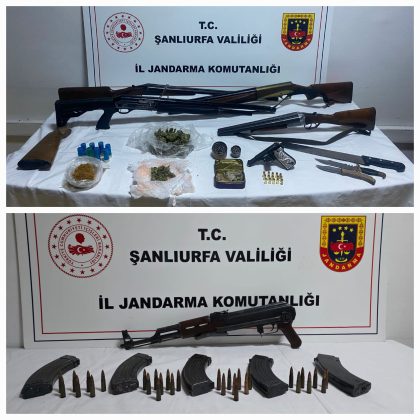 Şanlıurfa’da Jandarma tarafından Silah operasyonu