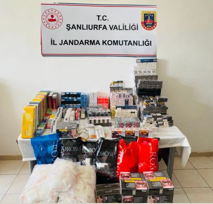 Şanlıurfa’da Gümrük Kacağı Sigara Ele Geçirildi