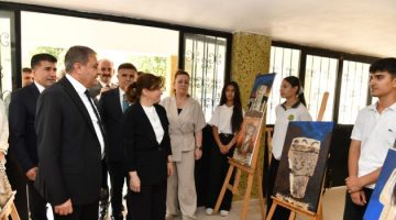 Öğrenciler, Uluslararası Taş Tepeler Resim çalıştayında sanatçılarla buluştu