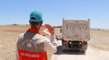 Haliliye Belediyesi’nden Büyük Mirdesi kırsal mahallesine yol hizmeti