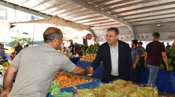 Vali Şıldak, pazar esnafını ziyaret etti