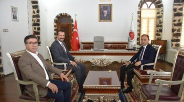 Başkan Bucak’tan göreve başlayan Kaymakam Sak’a ziyaret