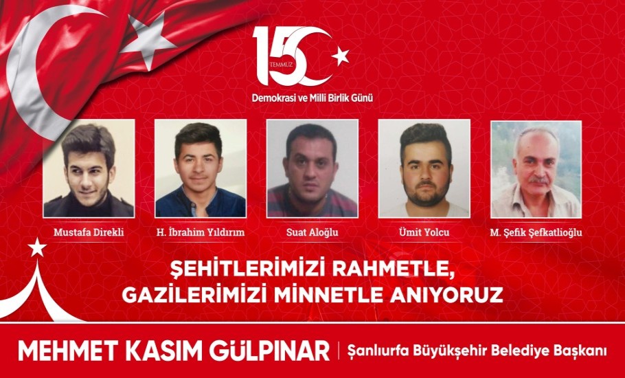 Başkan Gülpınar’dan 15 Temmuz Demokrasi ve Milli Birlik Günü Mesajı