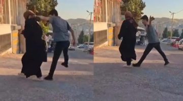 Şanlıurfa’da Sokak Ortasında Kadına Şiddet