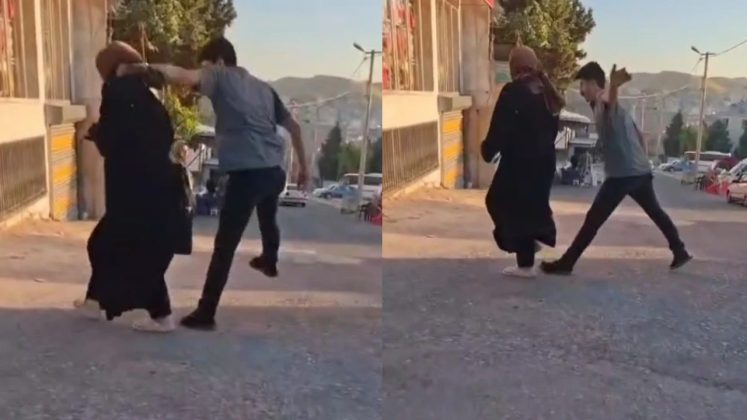 Şanlıurfa’da Sokak Ortasında Kadına Şiddet