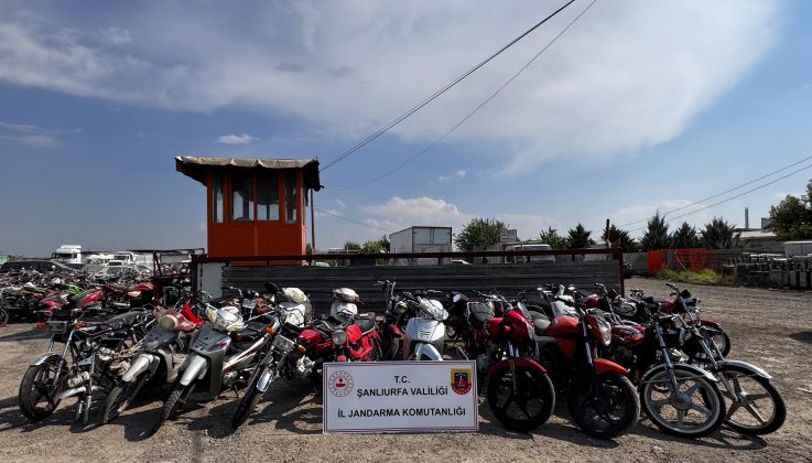 Şanlıurfa Jandarma’dan motosiklet operasyonu