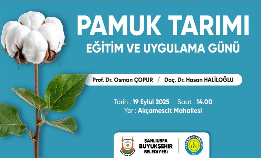 Pamuk çiftçilerine eğitim ve uygulama günü