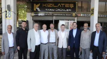 Başkan Canpolat ile Vekil Cevheri’den hal pazarı esnafına zyaret