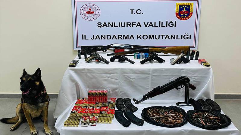 Şanlıurfa’da cephanelik ele geçirildi