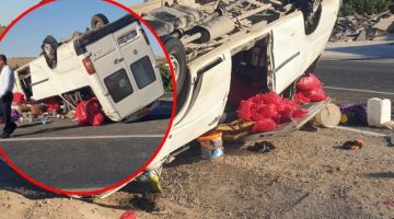 Şanlıurfa’da tarım işçilerini taşıyan minübüs kaza yaptı: 20 yaralı