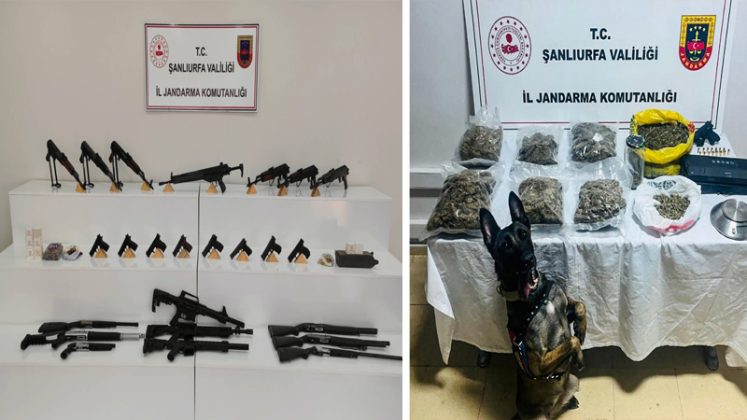 Şanlıurfa’nın iki ilçesinde Silah ve Uyuşturucu Operasyonu