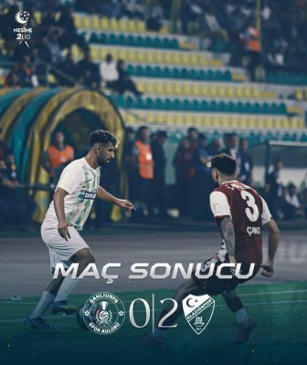 Şanlıurfaspor’un Namağlup serisi Elazığ karşısında bitti