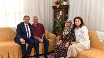 Şıldak çiftinden aile ziyaretleri