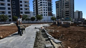Siverek’teki devasa park alanında çalışmalar devam ediyor