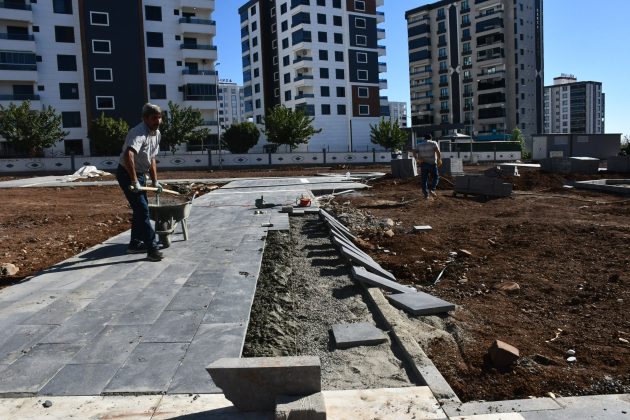 Siverek’teki devasa park alanında çalışmalar devam ediyor