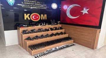 Şanlıurfa’da silah operasyonu: Adeta cephanelik ele geçirildi