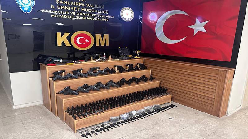 Şanlıurfa’da silah operasyonu: Adeta cephanelik ele geçirildi