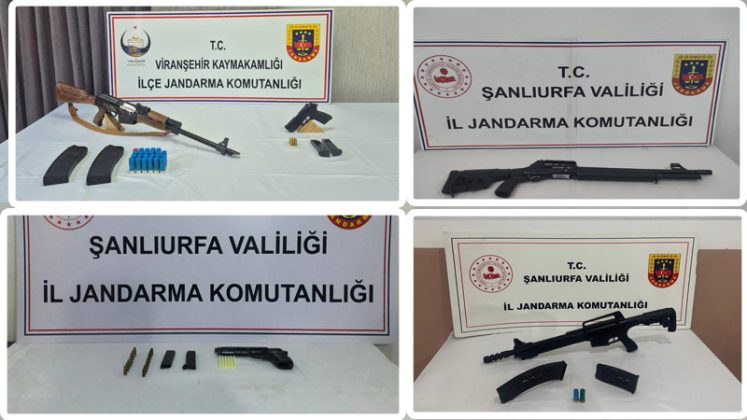 Şanlıurfa’da Ruhsatsız Silah Operasyonu