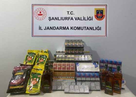 Şanlıurfa’da Gümrük Kaçağı Tütün ve Alkol Operasyonu