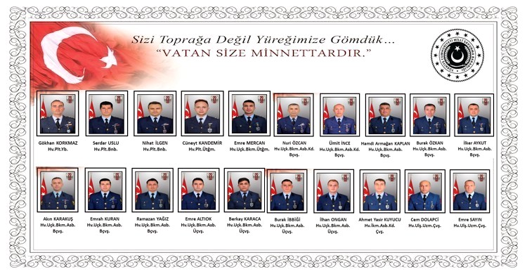 Düşen askeri uçakta 20 havacı şehit oldu
