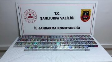 Şanlıurfa’da durdurulan araçta gümrük kaçağı sigara ele geçirildi