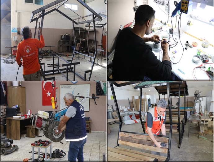 Haliliye Belediyesi kendi imkanlarıyla üretimde ve hizmette örnek oluyor