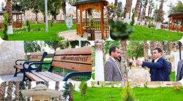 Harran’da Şeyh Hayati Harran’i camii türbesi çevresi yenilendi