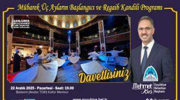 Maneviyatın Başkenti’nde Üç Aylar Karşılanıyor