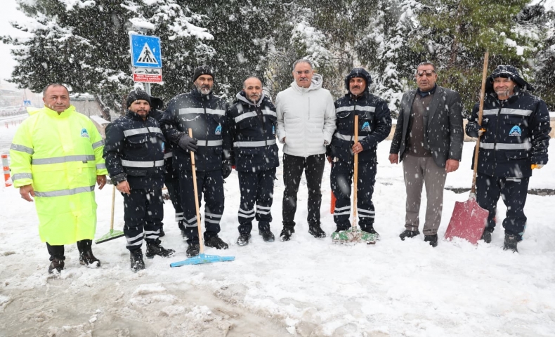 Başkan Mehmet Kuş: Kar Yağışını Sevinçle Karşıladık