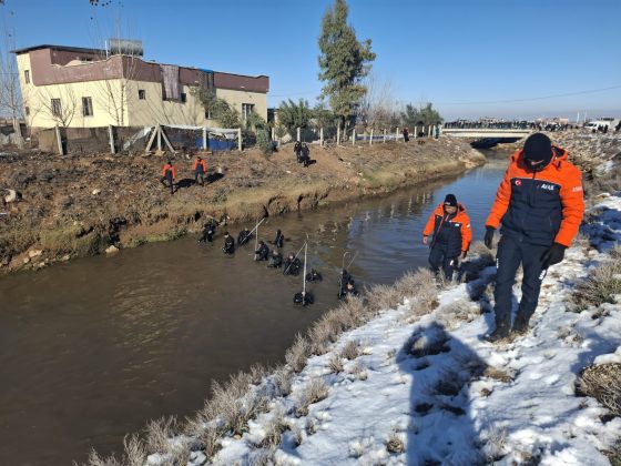 Kanalda kaybolan vatandaşı arama çalışması sürüyor